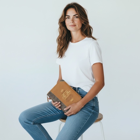 Divinity Boutique/X-Large Faux Leather Bible Cover/11"L x 8"W - Picture 16 of 16